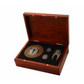 Rosewood Finish Gift Kit- Bag Tag, Repair Tool, 2 Ball Markers